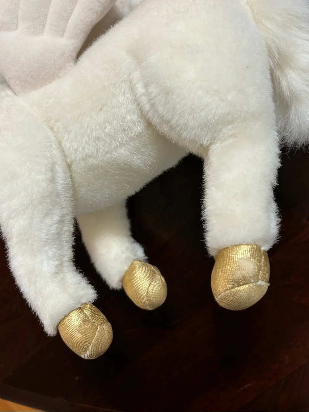 Early 1990s Gund White Pegasus Horse plush Hansa? 1992 Vintage HTF Animal